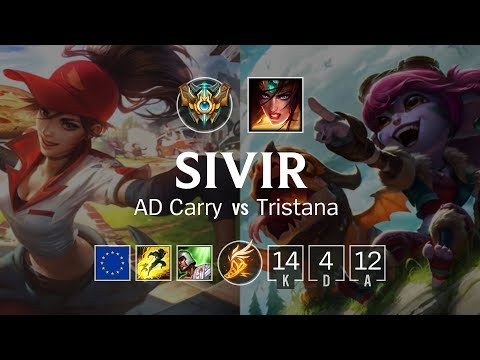 Sivir ADC vs Tristana - EUW Challenger Patch 8.19