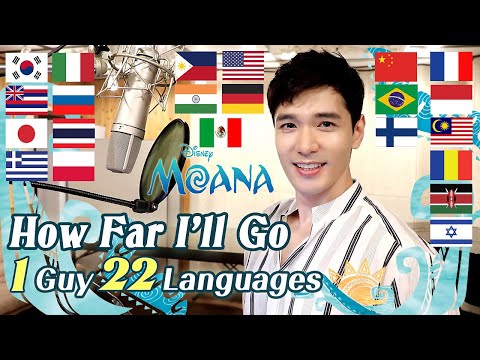 How far I'll go (Moana) Multi-Language Cover in 22 Different Languages - Travys Kim