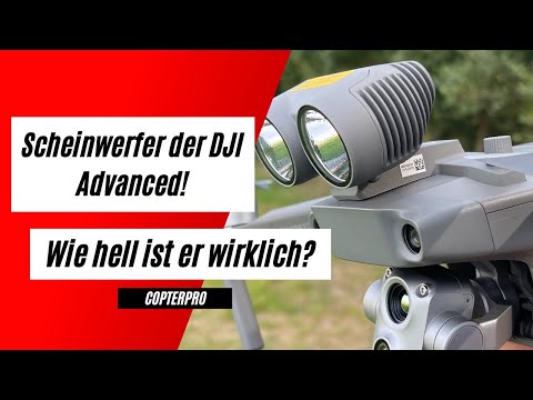 DJI Advanced Scheinwerfer! So hell ist der Scheinwerfer der Advanced wirklich! Drohnen Scheinwerfer