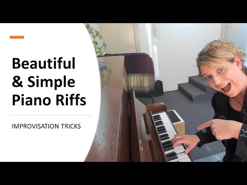 How to play BEAUTIFUL piano riffs!  (Easy improvisation tricks using only 3-6 notes)
