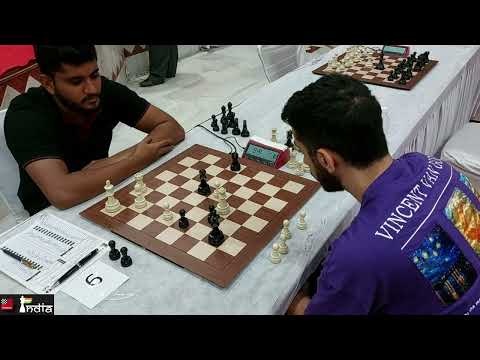 2321-rated Arya Omidi resigns after making his move against Dhananjay S ( 2181 ) | 1st Bikaner Open