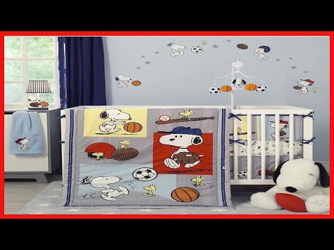 Bedtime Originals 3 Piece Snoopy Sports Bedding Set Blue