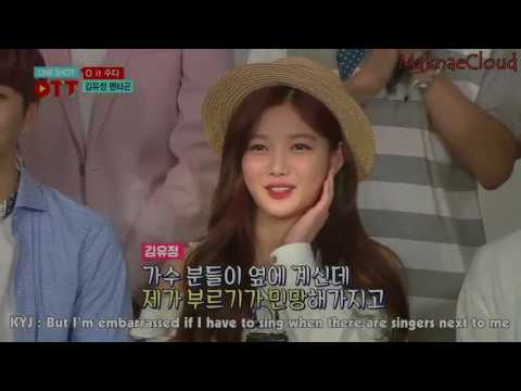 ENG SUB D'Live CF Filming - Kim Yoo Jung & Pentagon First Impressions + Singing CUT