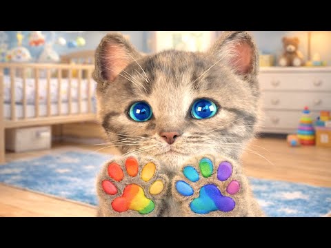 Cute Kitten Little Cat Adventure with Kitten🐱Play Fun Pet Care✨Preschool Educational games for kids