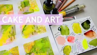 CAKE & ART: 🌷 Spring Colour Palette! ♥️ #mixedmedia