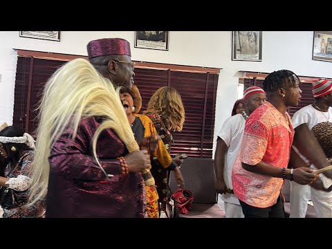 Ejyke Nwamba is Entertaining The King with His Ogene group 🔥