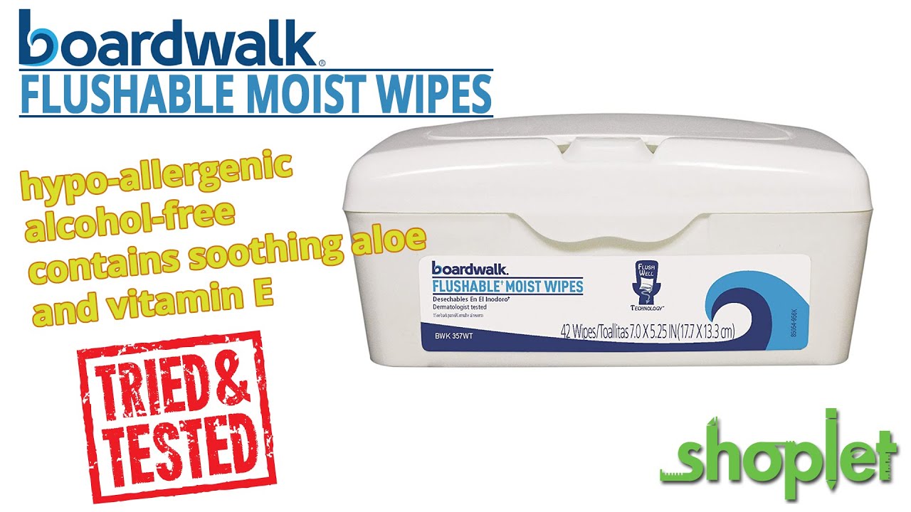 Boardwalk Flushable Moist Wipes BWK457WT