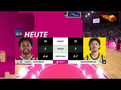 Jonah Radebaugh (Ludwigsburg) vs Parker Jackson-Cartwright (Bonn) - 02.04.2022