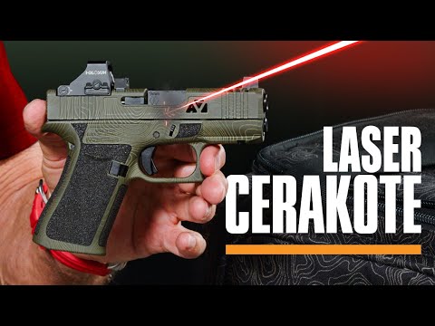 Custom Topography Glock 43X Made With Laser Cerakote