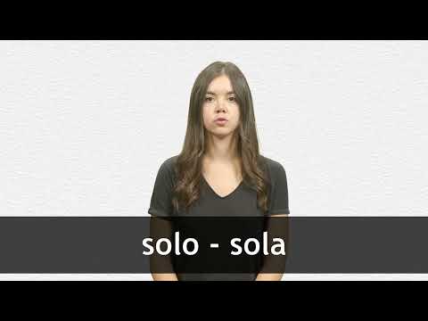 English Translation of “SOLO” | Collins Spanish-English Dictionary