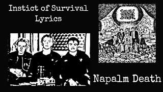 Napalm Death : Instinct of Survival Lyrics