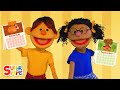 The Months Chant with The Super Simple Puppets | Learn The Months! | Super Simple Songs