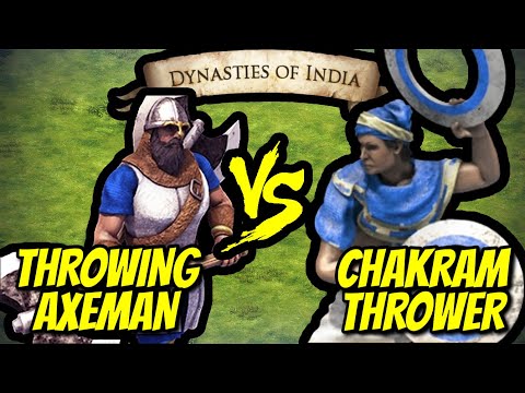 198 ELITE THROWING AXEMEN vs 200 ELITE CHAKRAM THROWERS (Total Resources) | AoE II: Definitive