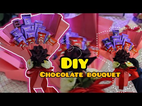 Chocolate bouquet l How to make chocolate bouquet 💐 very easy diy l