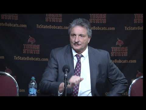 Texas State MBB Post Game Press Conference vs Troy - Danny Kaspar