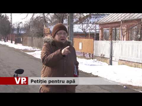 Petiție pentru apă