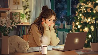 Cozy Winter Night ❄️ Lofi Music for Studying with a Calm Mind ~ Hip Hop Chill Beats