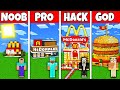 Minecraft Battle: NOOB vs PRO vs HACKER vs GOD! MCDONALDS HOUSE BUILD CHALLENGE in Minecraft