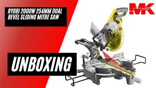 Ryobi 254mm Compound Mitre Saw Unboxing and initial setup