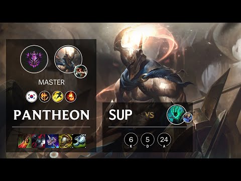 Pantheon Support vs Thresh - KR Master Patch 10.21