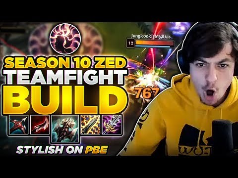 LL STYLISH ON PBE | SEASON 10 ZED NEW TEAMFIGHT BUILD!! [Part II]