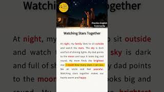 English Listening Practice – Watching Stars Together | Short English Story with Subtitles