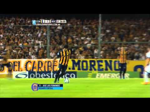 Gol de Fernández. Central 2 - Boca 1. Fecha 30. Primera División 2015. FPT.