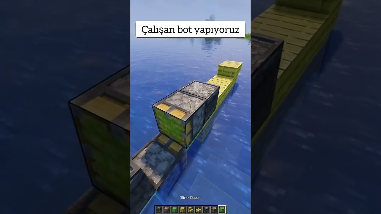 Bot yapıyoruz #minecraft #minecraftsurvival #minecrafttutorial #minecraftbuilding #minecraftredstone
