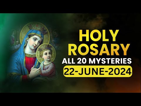 Holy Rosary🙏🏻All 20 Mysteries🙏🏻Saturday🙏🏻June 22, 2024🙏🏻All Mysteries of the Holy Rosary🙏🏻English