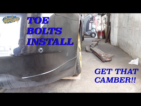 Infiniti G37 rear toe bolts install how to