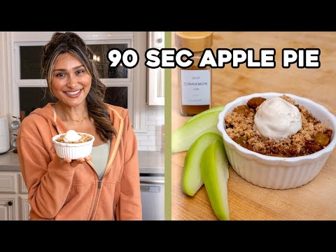 90 Second Low Carb Apple Pie! Sugar Free & You Won't Even Miss the Apples!