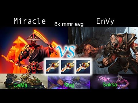 Miracle - Ember Spirit - HARD GAME - 3 Divine Rapier vs EternalEnvy Lycan - Dota 2 Highlights