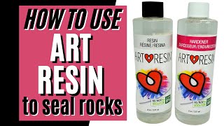 How to Use Art Resin to Seal Painted Rocks