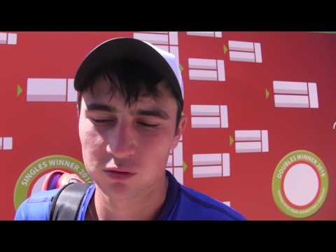 Arťom Dubrivnyj po prohře v 1. kole kvalifikace STRABAG Challenger Open Trnava 2016