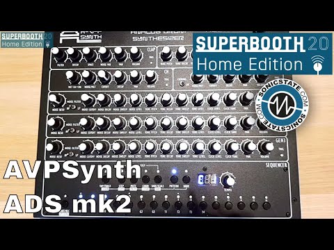 Superbooth 20HE: AVPSynth ADS mk2 - Analog drums from Russia