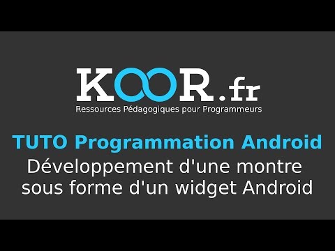 TUTO Android Développement d une montre sous forme d un widget Android