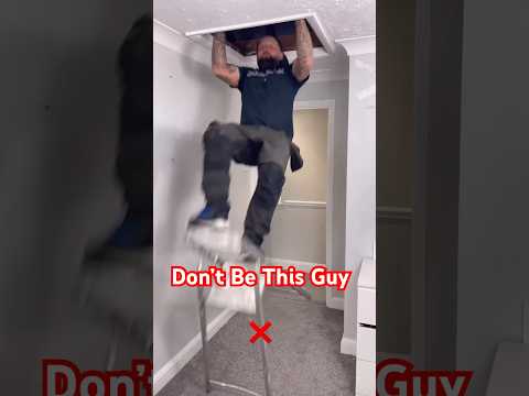 How To Install Attic Ladder Like A Pro #shorts