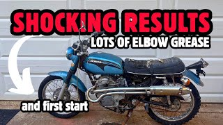 Shocking Transformation of the $300 Honda CL175 and First Start