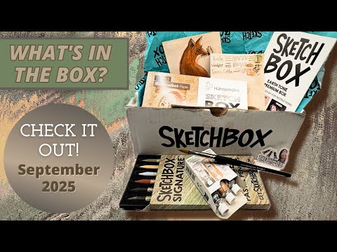 Sketchbox September 2025 Opening & Artwork Review Subscription Art Supplies