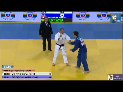 Judo 2014 European Championships Montpellier: Voprosov (RUS) - Grossklaus (SUI) [-90kg]