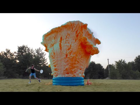 EXPERIMENT : Foam Eruption From Big UnderGround Swimming Pool. Сoca-cola ,Fanta ,Mirinda vs Mentos