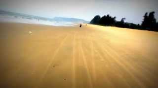 preview picture of video 'Bike riding on paradise beach, Goa India'