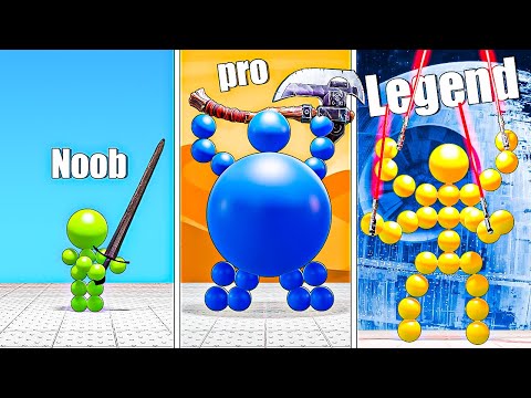 Upgrading from NOOB fighter to GOD fighter in Angle Fight 3D