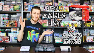 N64 Classic Edition 15+1 Games List