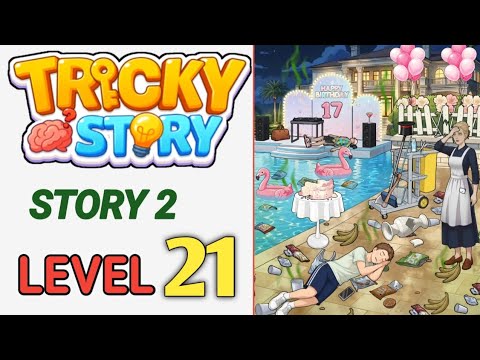 Tricky Story : Story 2 Level 21 Help Linda clean up the pool Walkthrough