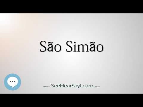 São Simão (How to Pronounce Cities of the World)💬⭐🌍✅