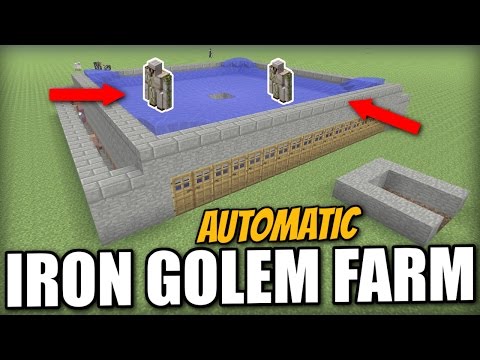 Minecraft Bedrock - IRON GOLEM FARM ⚒️ AUTOMATIC [ Tutorial ] PS4 / MCPE / Xbox / Windows