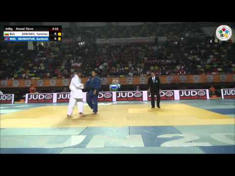 Yanislav GERCHEV (BUL) Vs Ganbold MUNKHTUR (MGL) - Judo Grand Prix Samsun 2014 [-60kg]