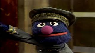 Classic Sesame Street - Grover Monster as Oscar&#39;s Grouch Elevator Operator (1974)