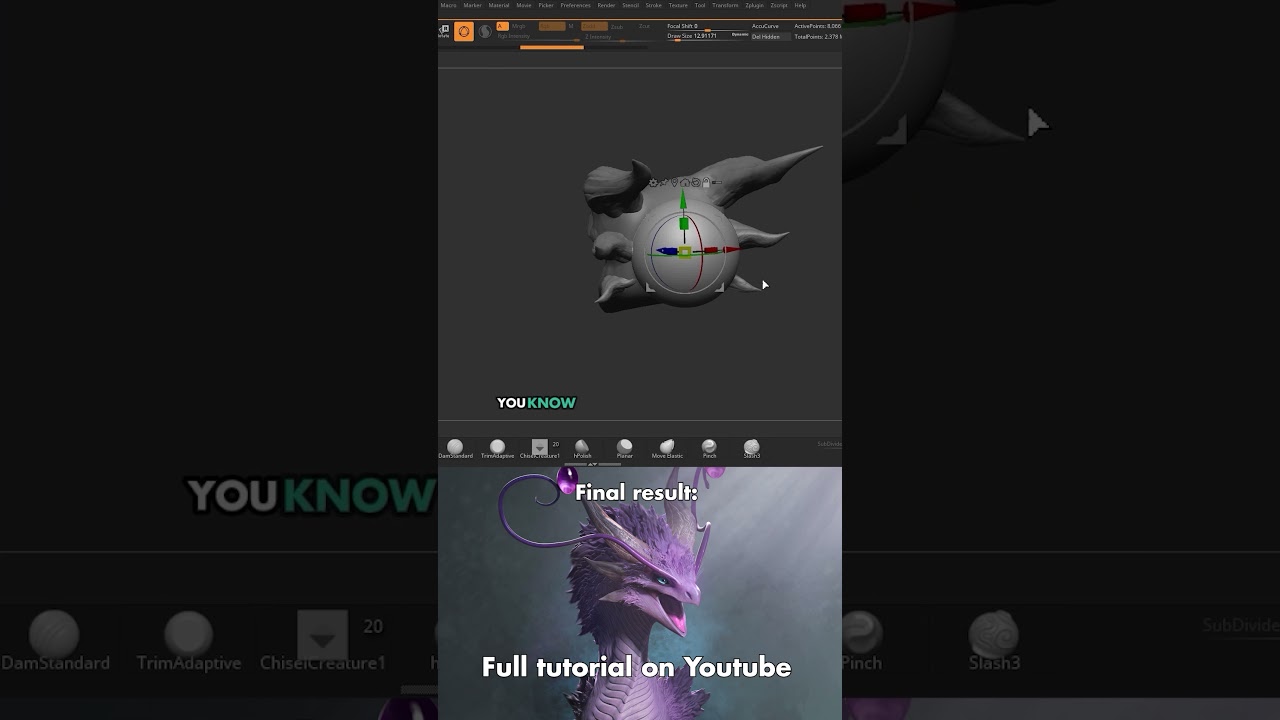 🦷 Crafting Zivnu’s fangs and jaws — where beauty meets danger ✨